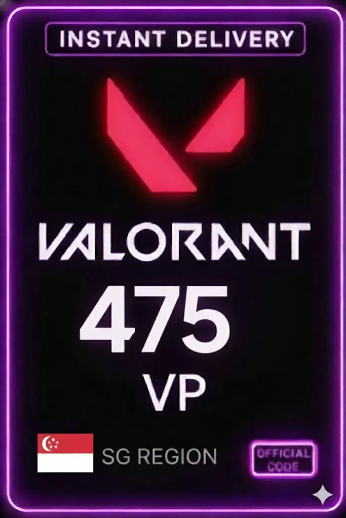 Valorant Points - 475 VP (Singapore) Valorant Points - 475 VP (Singapore)