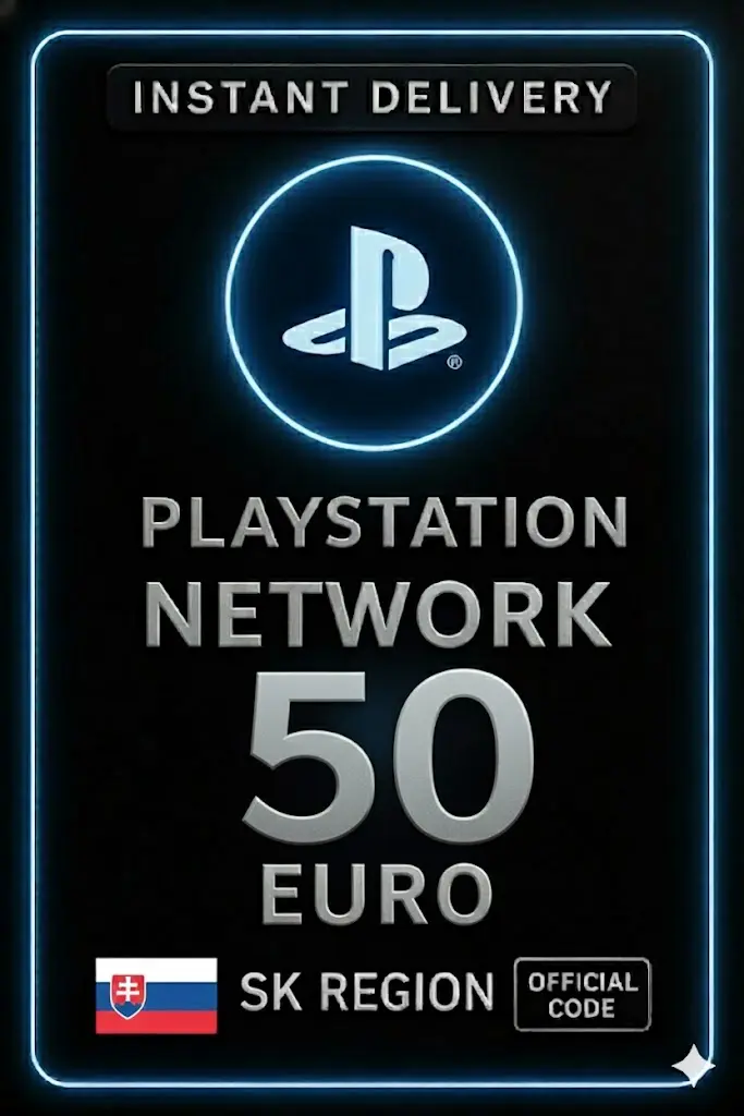بطاقة PSN سلوفاكيا - 50 يورو بطاقة PSN سلوفاكيا - 50 يورو