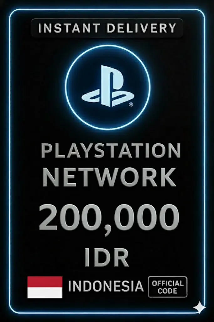 플레이스테이션 PSN 카드 200,000 Rp (ID) 플레이스테이션 PSN 카드 200,000 Rp (ID)