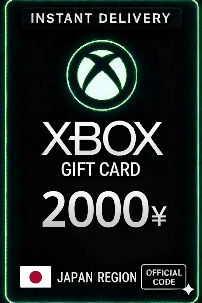 Xbox Live Gift Card 2000 Yen Wallet Xbox Live Gift Card 2000 Yen Wallet