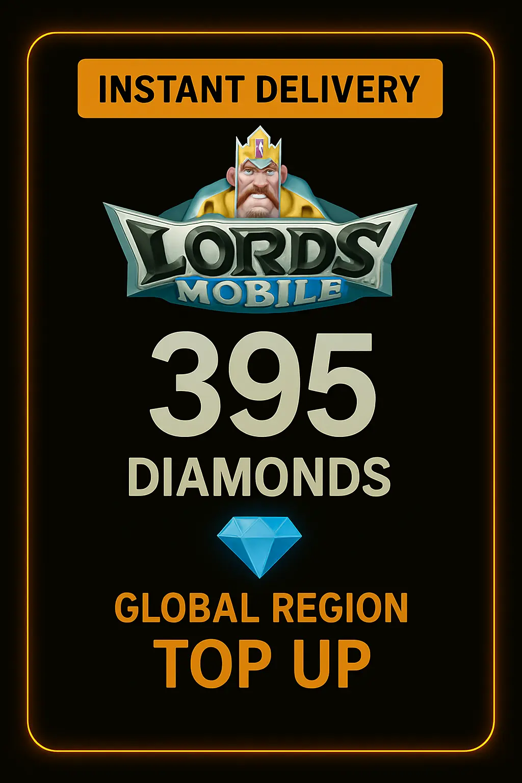 Lordët Mobile 395 Diamantë Rimbushje Lordët Mobile 395 Diamantë Rimbushje