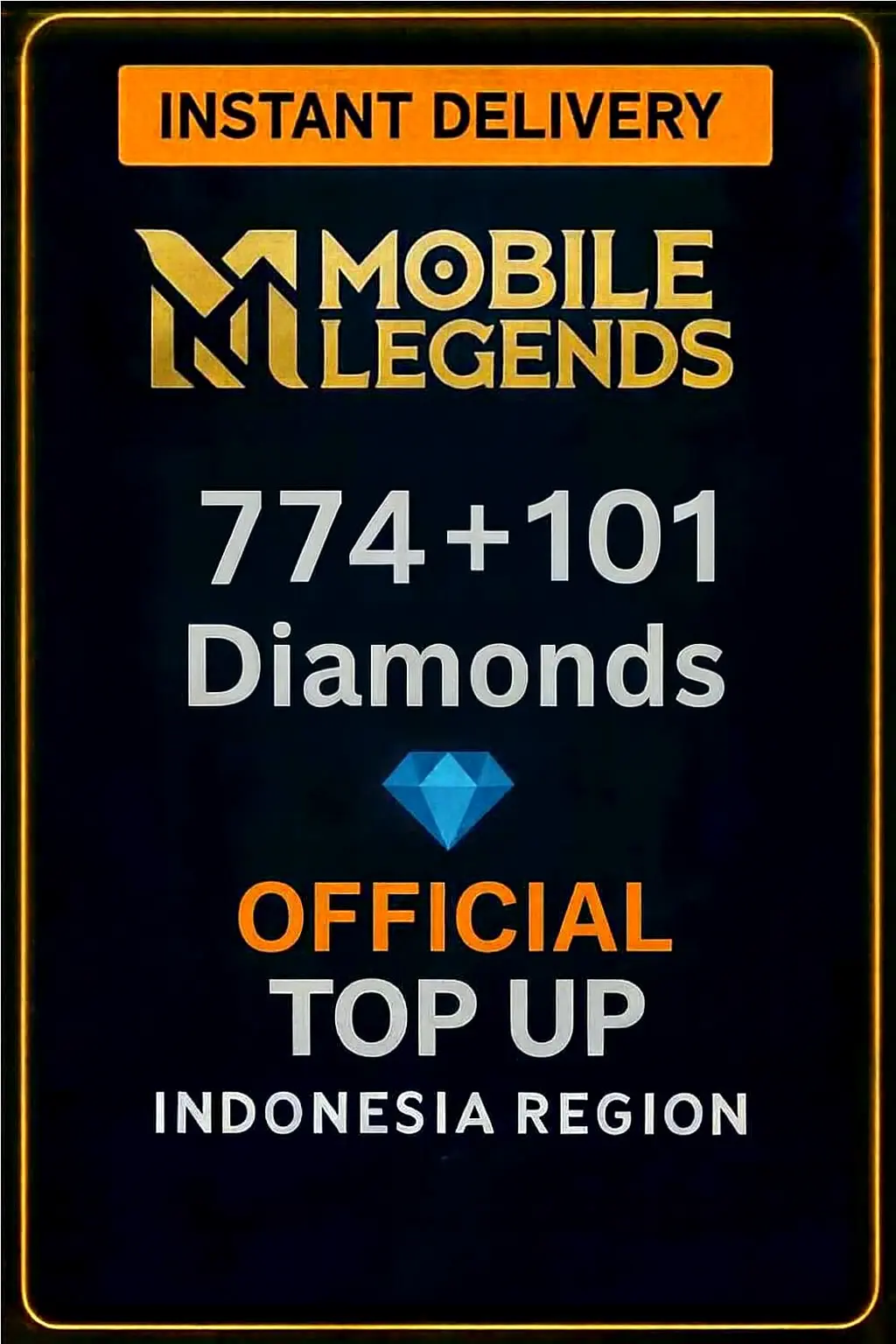Мобилни Легенди 774 + 101 Диаманта Топ-ъп (Индонезия) Мобилни Легенди 774 + 101 Диаманта Топ-ъп (Индонезия)