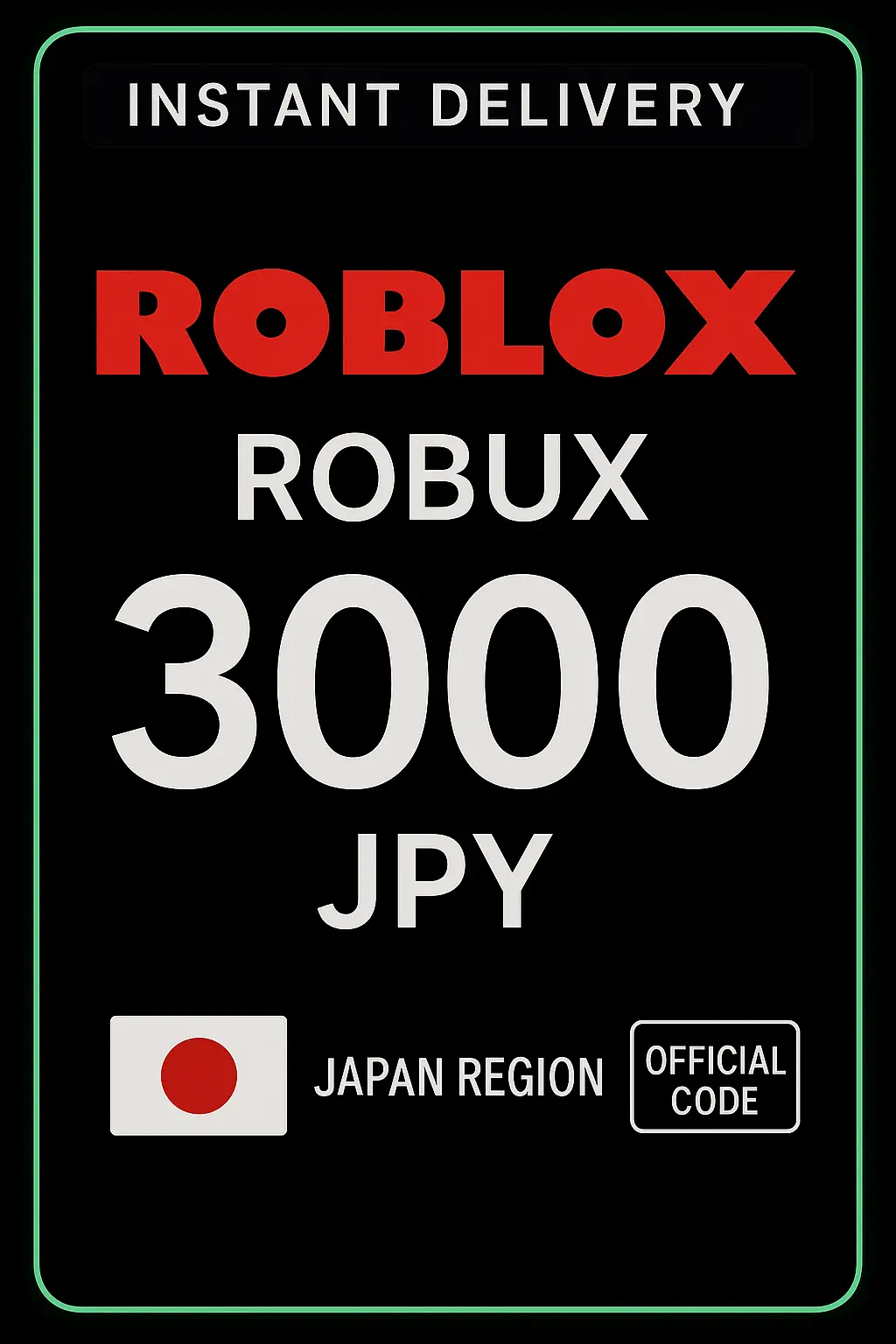 Roblox 3000 JPY Game Card (JP) Roblox 3000 JPY Game Card (JP)