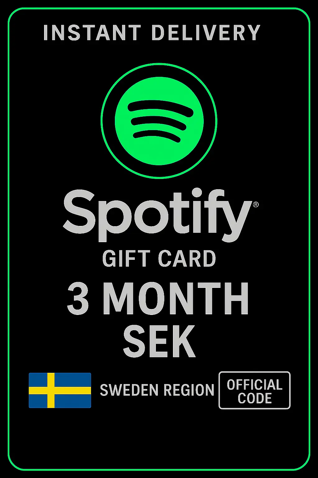 Spotifyギフトカード スウェーデン - 3ヶ月 SEK Spotifyギフトカード スウェーデン - 3ヶ月 SEK