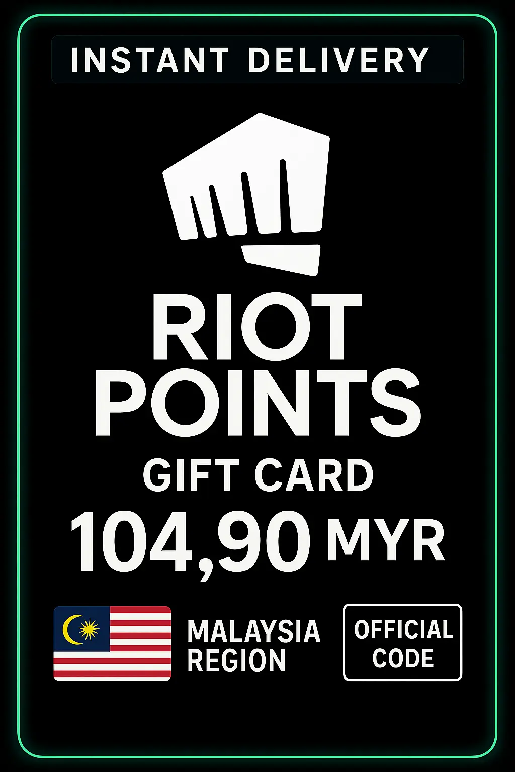 Riot Access Malajsie - 104,90 MYR Riot Access Malajsie - 104,90 MYR