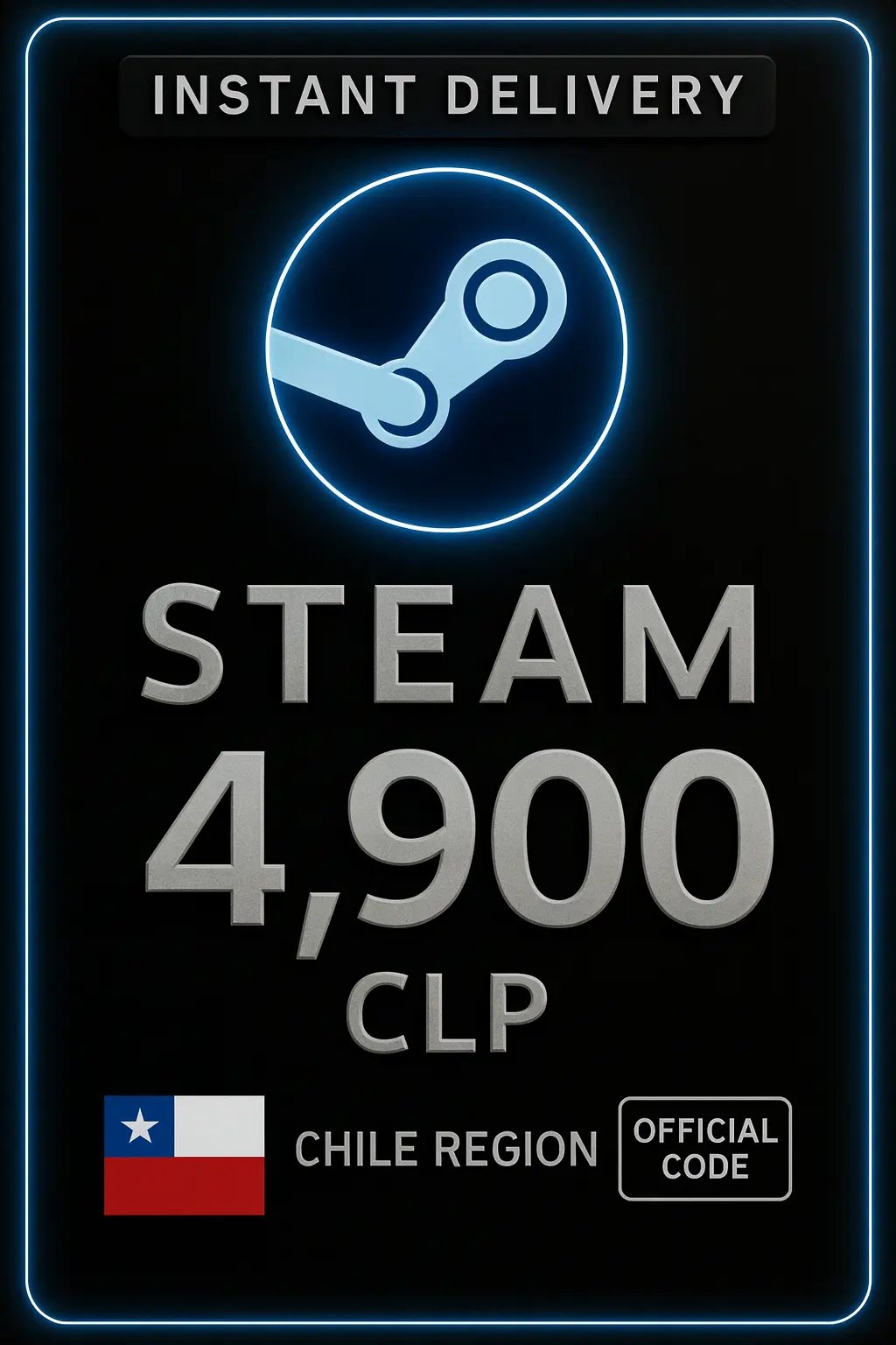 Steam Wallet 4.900 CLP - (Chile) Steam Wallet 4.900 CLP - (Chile)