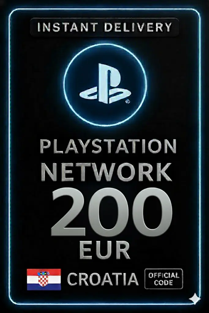 PSN karta Chorvatsko - 200 EU HR PSN karta Chorvatsko - 200 EU HR