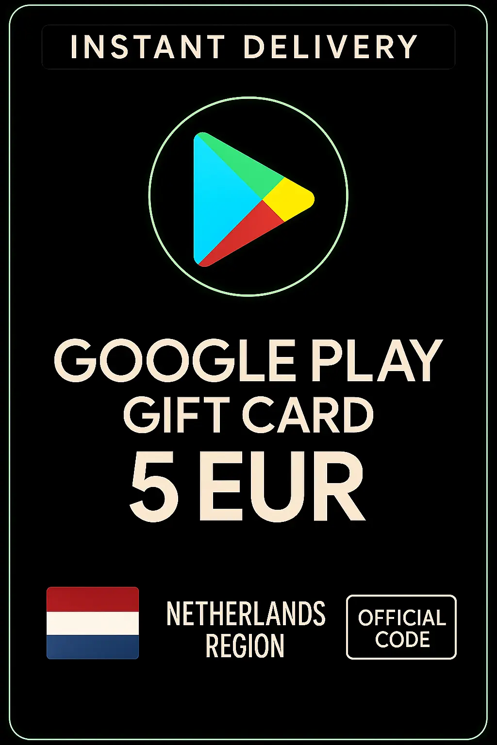 Google Play darilna kartica - Nizozemska 5 € (NL) Google Play darilna kartica - Nizozemska 5 € (NL)