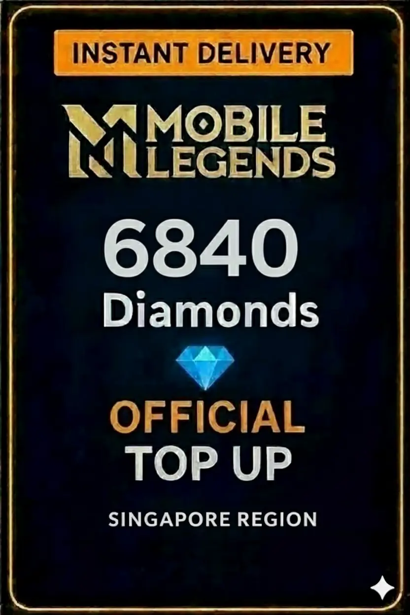 Mobile Legends - 6840 Diamonds Top-Up (Singapore) Mobile Legends - 6840 Diamonds Top-Up (Singapore)