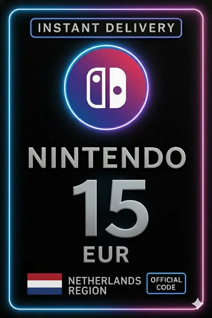 Nintendo eShop Kartı - 15€ (Hollanda) Nintendo eShop Kartı - 15€ (Hollanda)