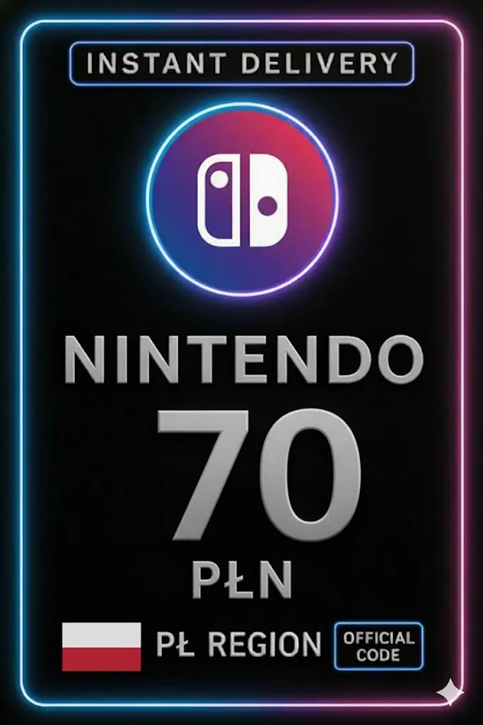 Nintendo eShop Karta Przedpłacona - 70 PLN Nintendo eShop Karta Przedpłacona - 70 PLN