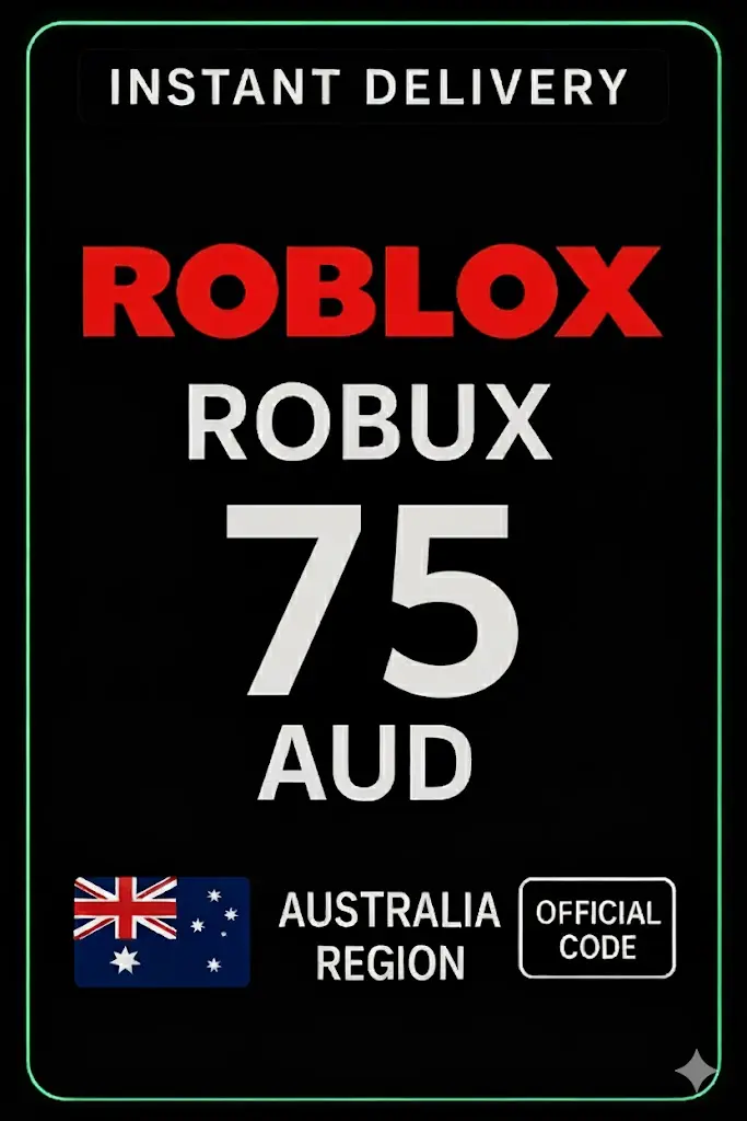Roblox 75 AUD Game Card (AU) Roblox 75 AUD Game Card (AU)