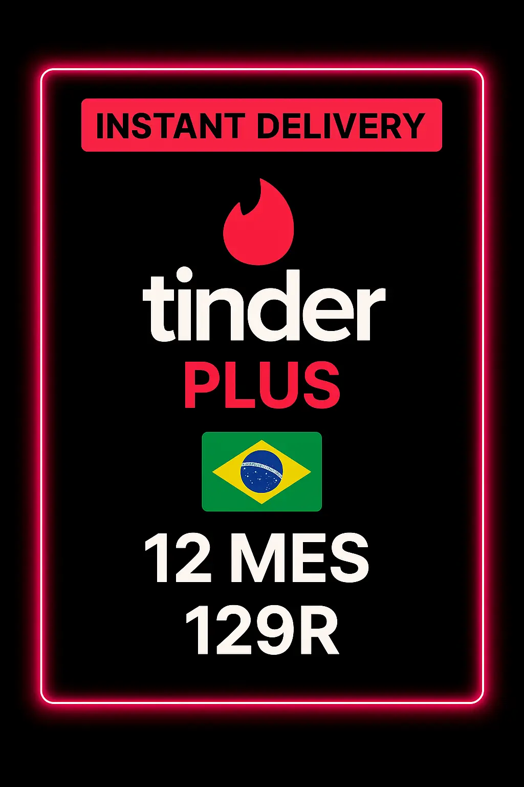 Tinder Plus 12 Měs 129R - Brazílie Tinder Plus 12 Měs 129R - Brazílie