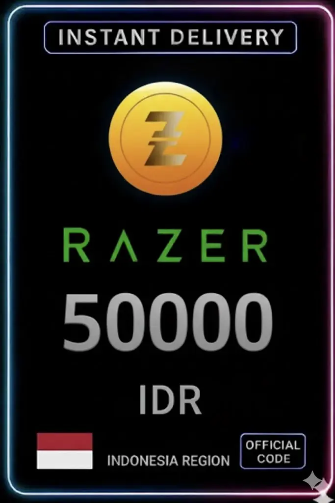 Razer Gold Indonezi IDR 50000 Razer Gold Indonezi IDR 50000