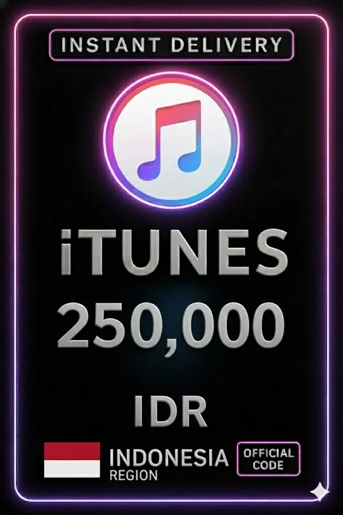Подаръчна карта iTunes Индонезия - 250.000 IDR Подаръчна карта iTunes Индонезия - 250.000 IDR