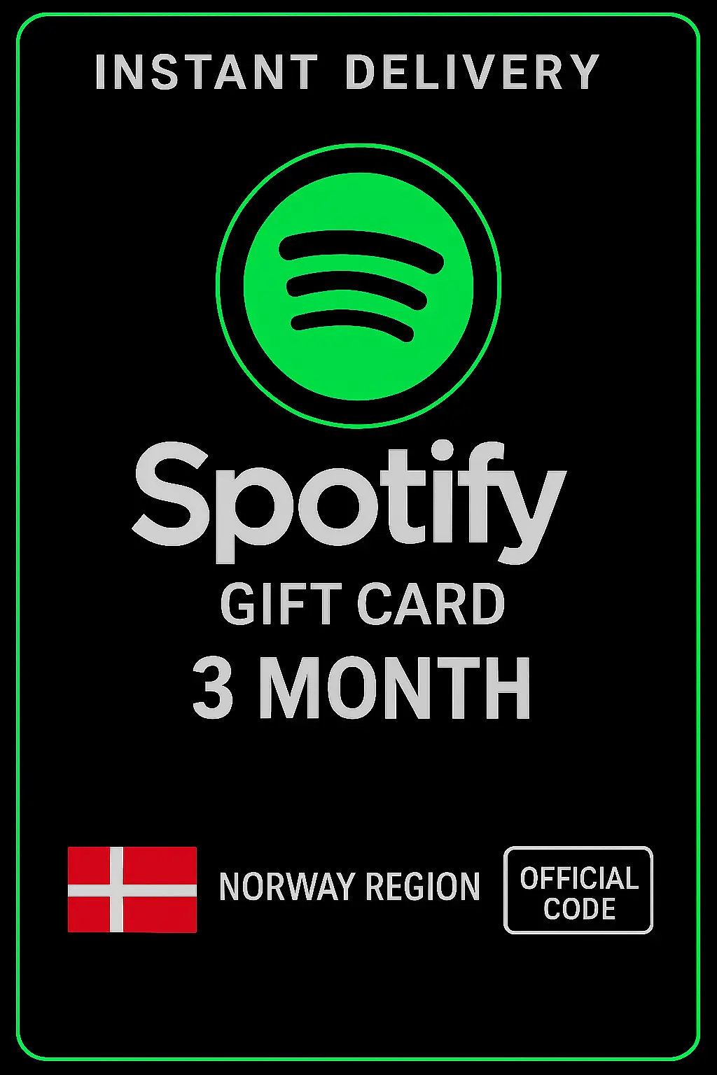 Spotify подаръчна карта Норвегия - 3 месеца NOK Spotify подаръчна карта Норвегия - 3 месеца NOK