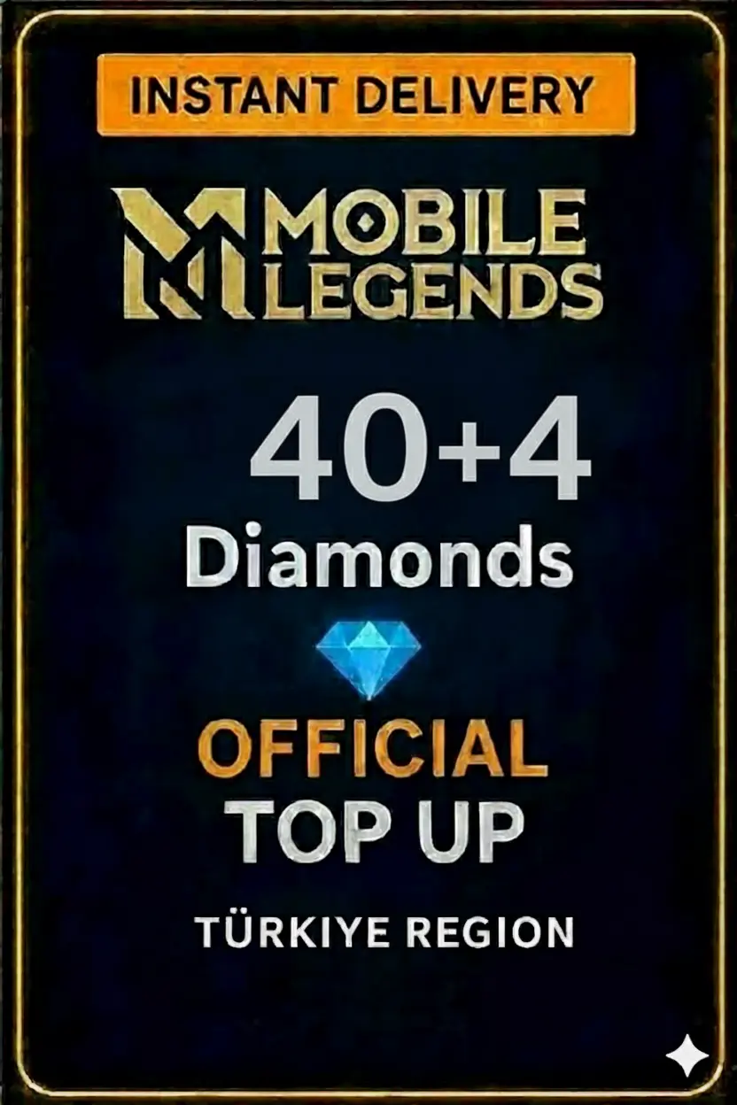 モバイルレジェンド 40 + 4 ダイヤモンドチャージ(トルコ) モバイルレジェンド 40 + 4 ダイヤモンドチャージ(トルコ)