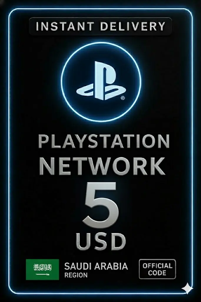 Playstation-Karte 5 USD KSA - Saudi-Arabien Playstation-Karte 5 USD KSA - Saudi-Arabien