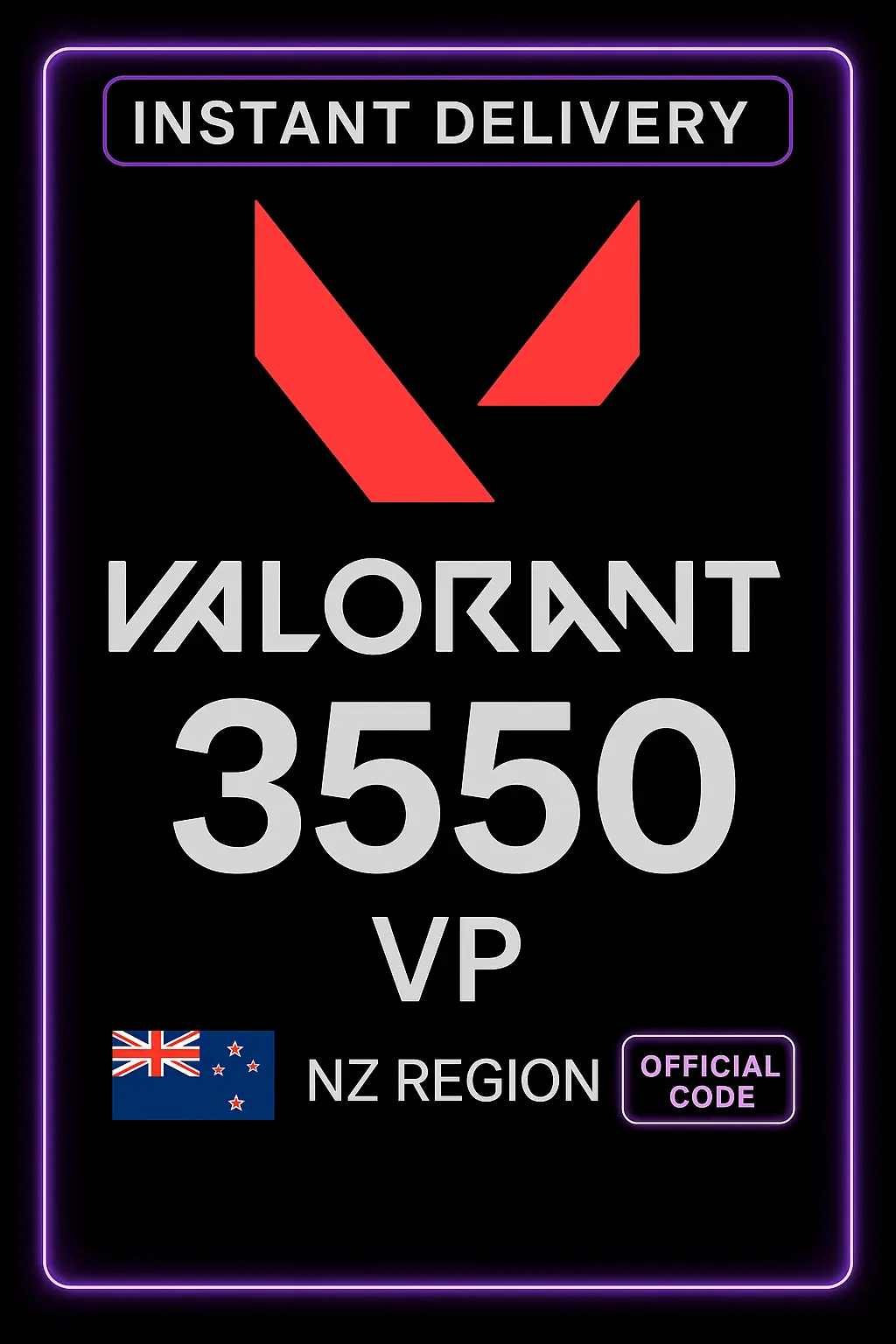 Valorant NZD 56 - 3550 VP Valorant NZD 56 - 3550 VP