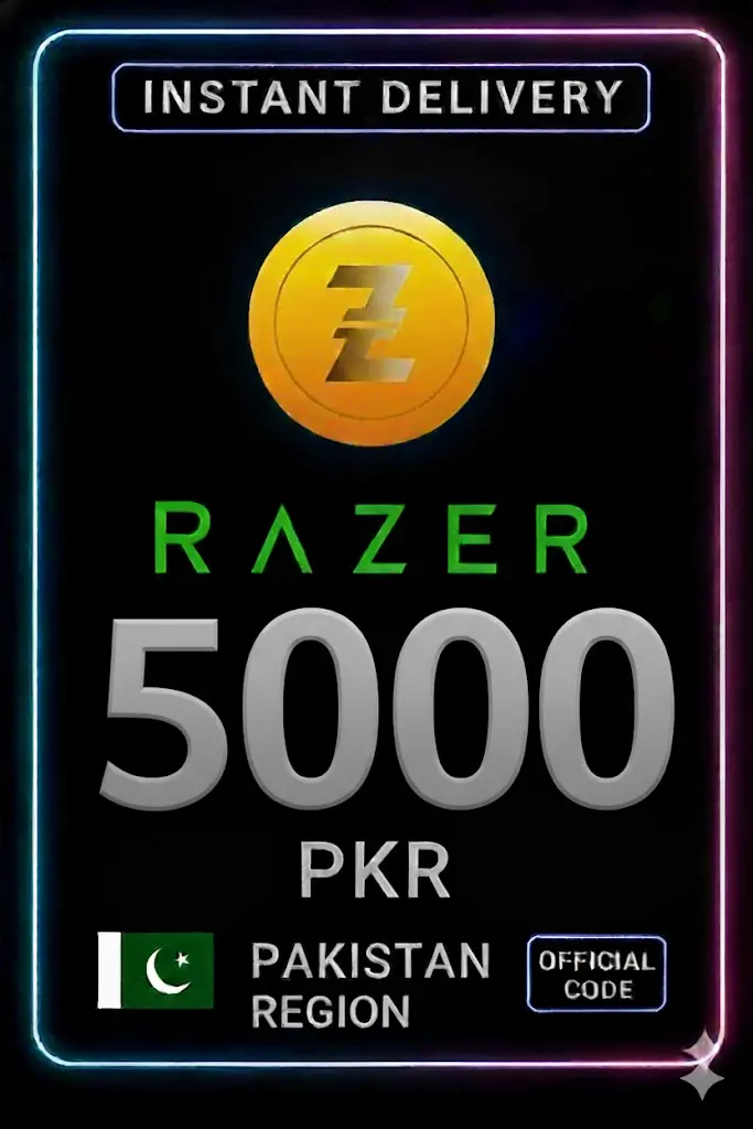 Razer Gold Пакистан PKR 5000 Razer Gold Пакистан PKR 5000