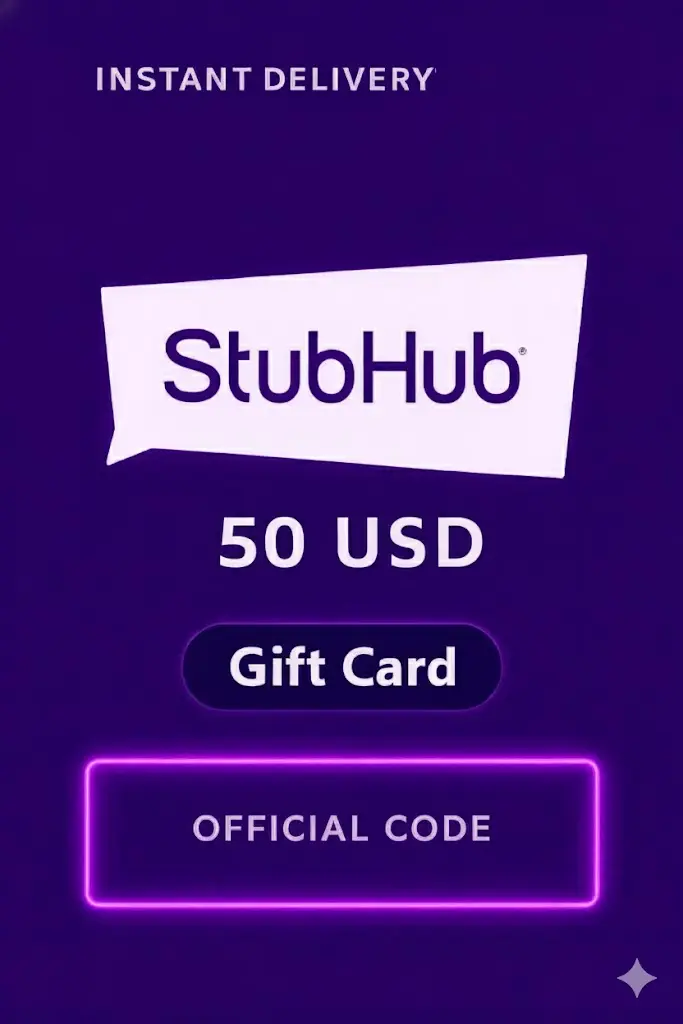 StubHub Gift Cards - 50$ StubHub Gift Cards - 50$