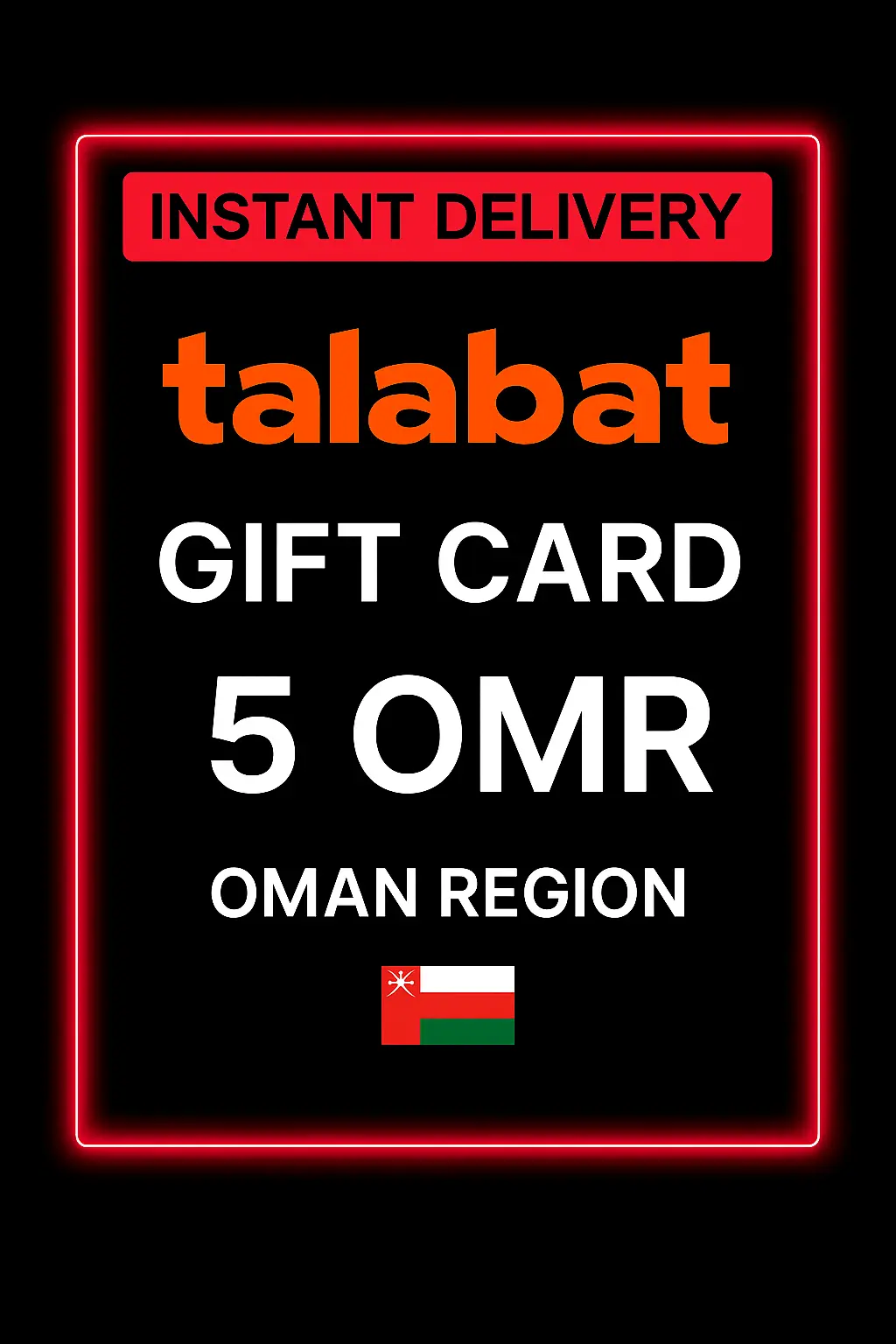 Talabat Kingituse kaart Omaan - 5 OMR Talabat Kingituse kaart Omaan - 5 OMR