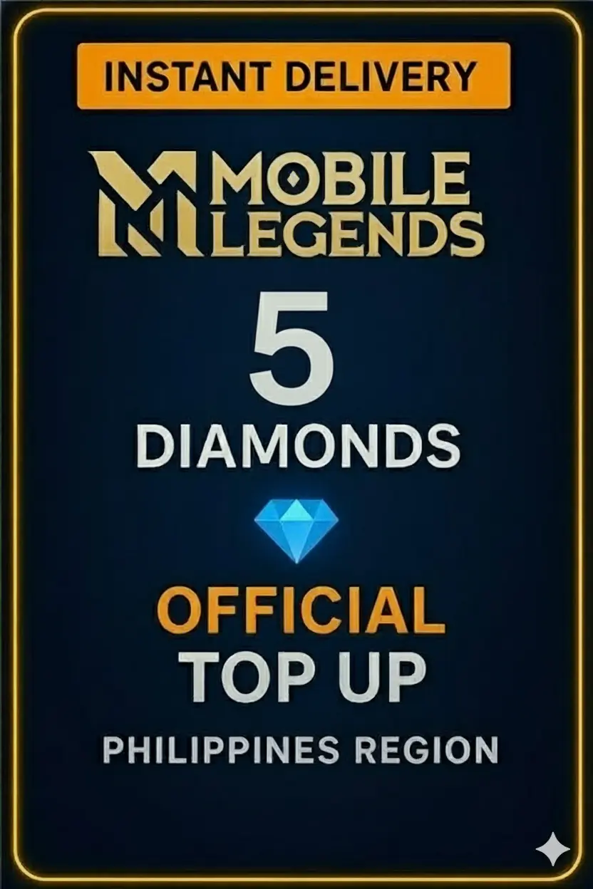 Mbushja me 5 Diamantë për Mobile Legends (Filipine) Mbushja me 5 Diamantë për Mobile Legends (Filipine)