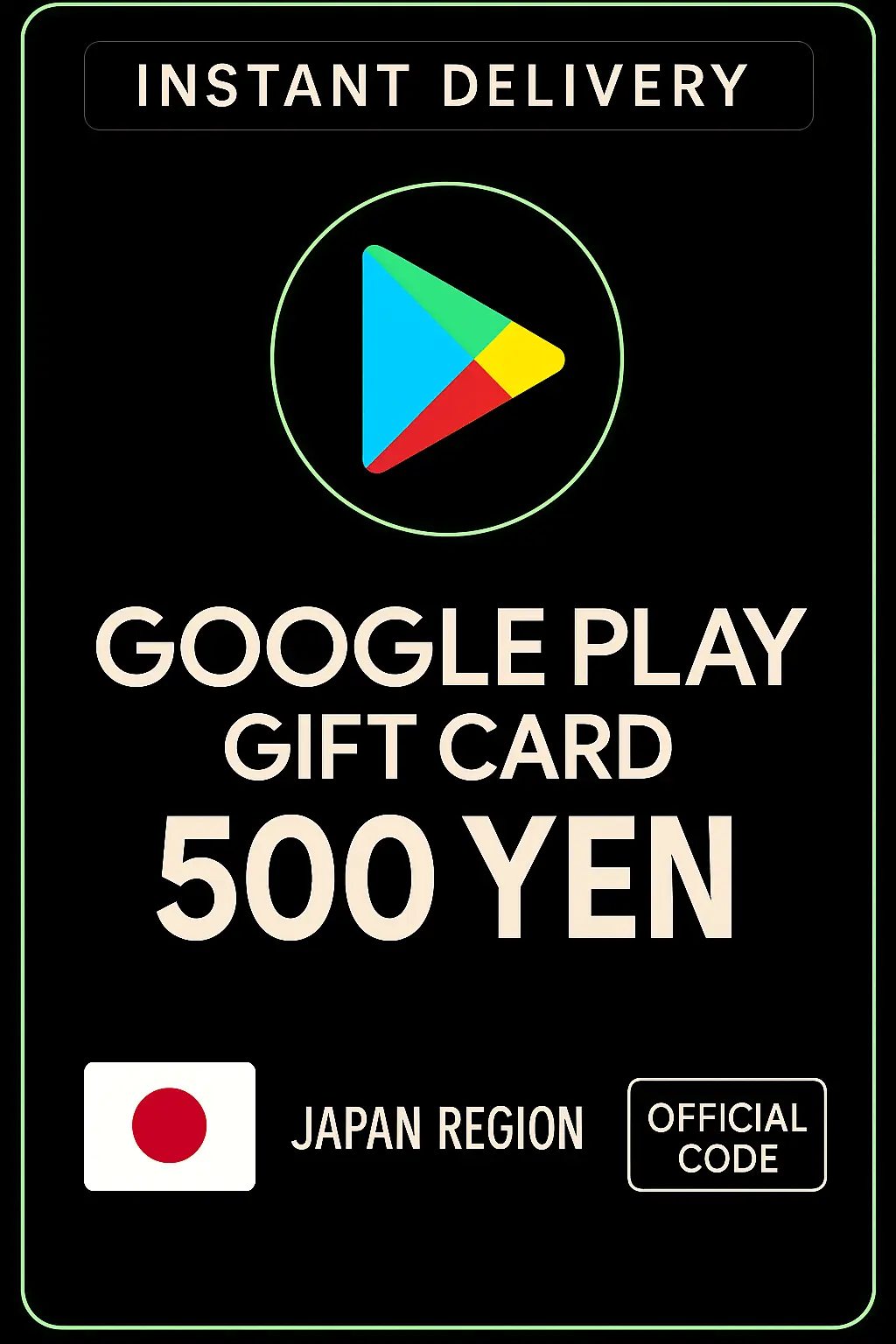 Google Play Gift Card - Japan YEN 500 Google Play Gift Card - Japan YEN 500