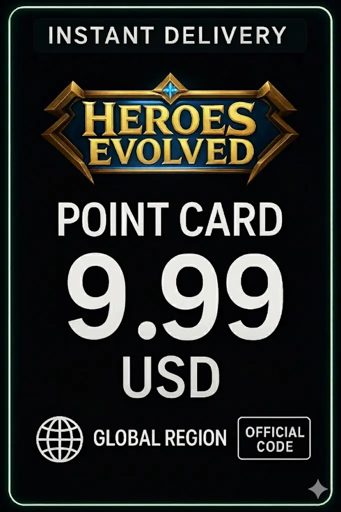 Геройс Эволвед 9.99 USD Төсөв карт (Дэлхий даяар) Геройс Эволвед 9.99 USD Төсөв карт (Дэлхий даяар)