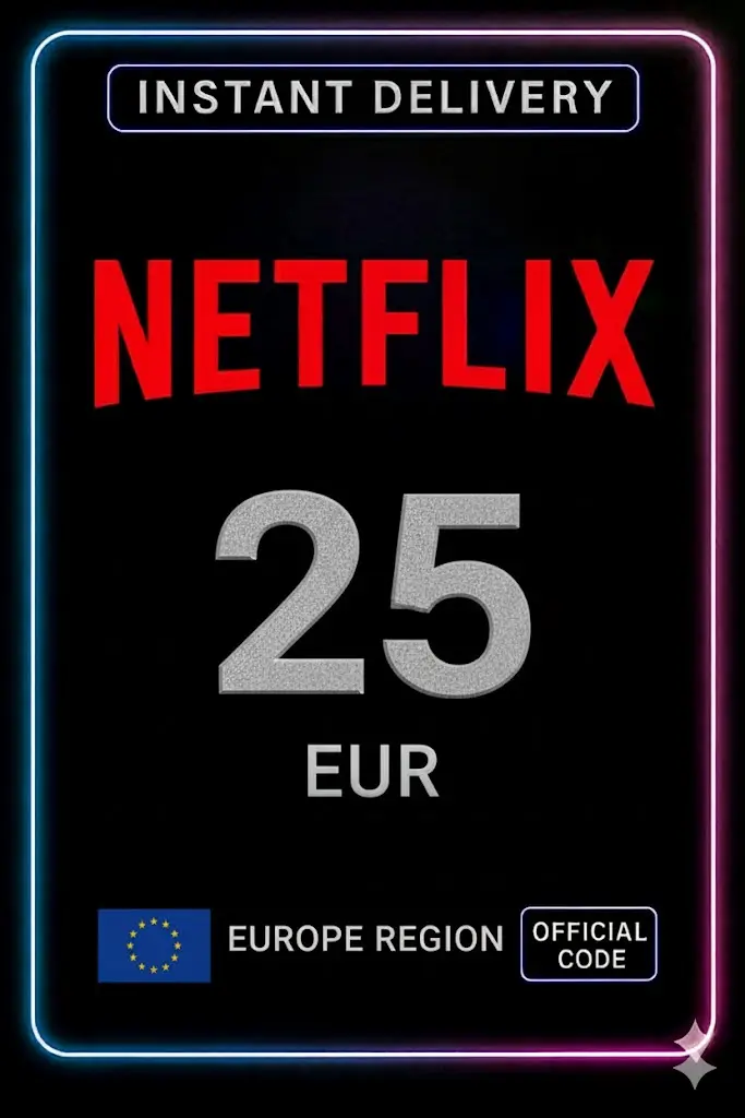 Подаръчна карта на Netflix 25 евро Подаръчна карта на Netflix 25 евро