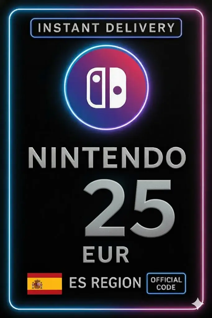 Cartão eShop da Nintendo - 25€ (Espanha) Cartão eShop da Nintendo - 25€ (Espanha)