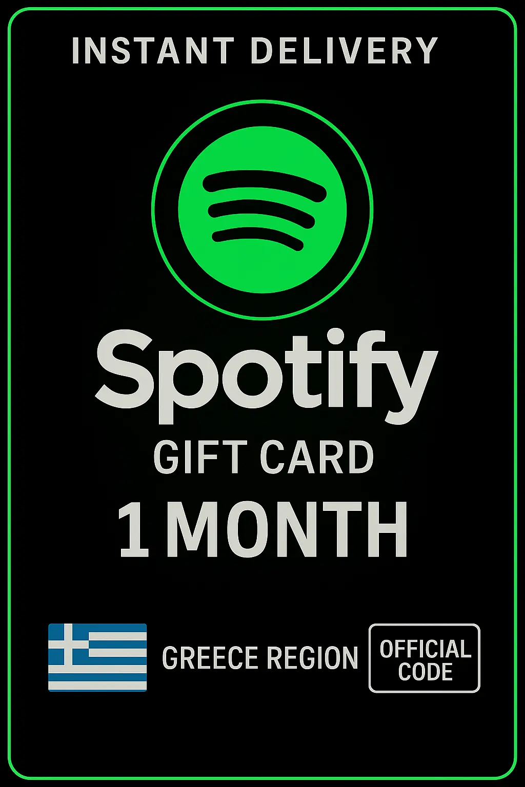 Spotify Gift Card Greece - 1 Month GR Spotify Gift Card Greece - 1 Month GR