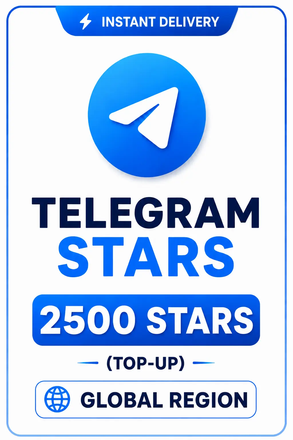 Telegram - 2500 Stars (Top-Up) Telegram - 2500 Stars (Top-Up)
