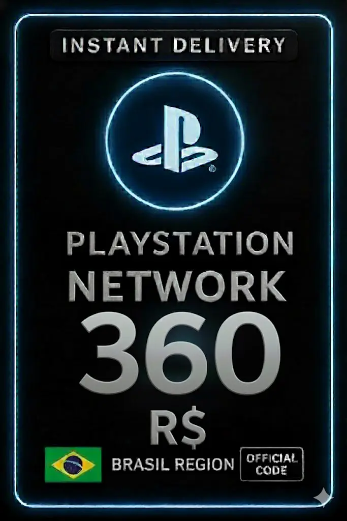 Playstation PSN Card BR - R$360 Playstation PSN Card BR - R$360