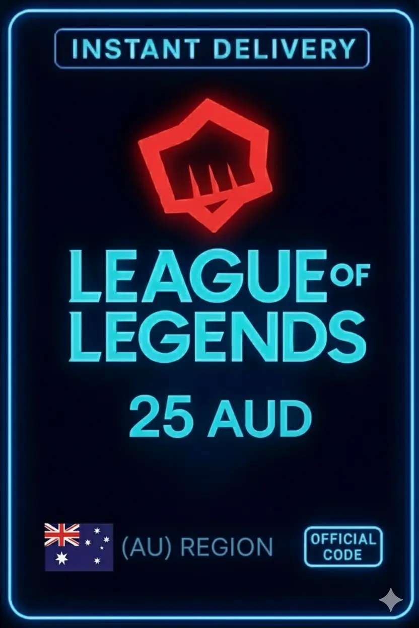 Tarjeta de regalo de 25 AUD en RP de League of Legends Tarjeta de regalo de 25 AUD en RP de League of Legends