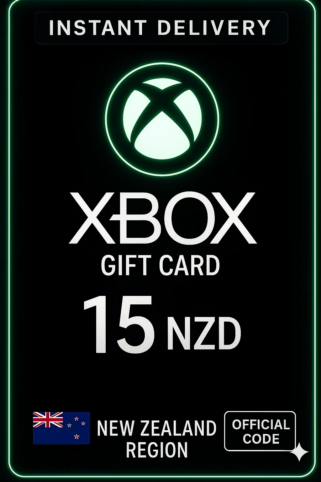 XBOX Live Card New Zealand - 15 NZD XBOX Live Card New Zealand - 15 NZD