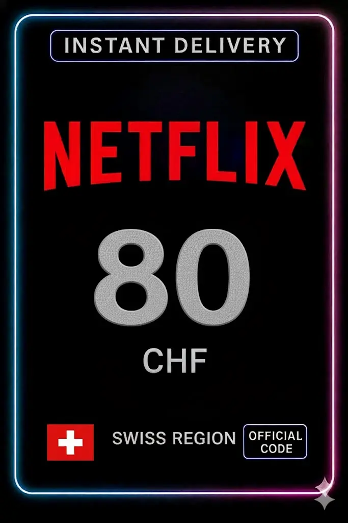 Netflix Geschenkkarte 80 CHF Netflix Geschenkkarte 80 CHF