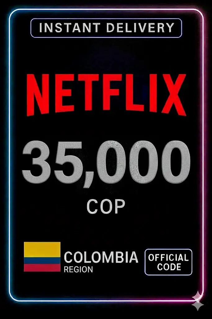 Dárková karta Netflix 35.000 COP Dárková karta Netflix 35.000 COP