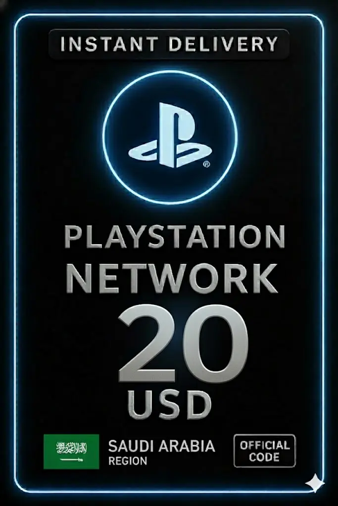 Playstation-Karte 20 USD KSA - Saudi-Arabien Playstation-Karte 20 USD KSA - Saudi-Arabien