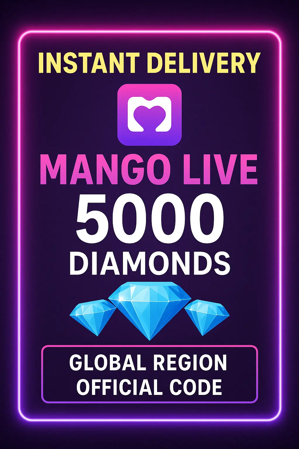 Mango Live Top-Up - 5.000 Diamonds Mango Live Top-Up - 5.000 Diamonds