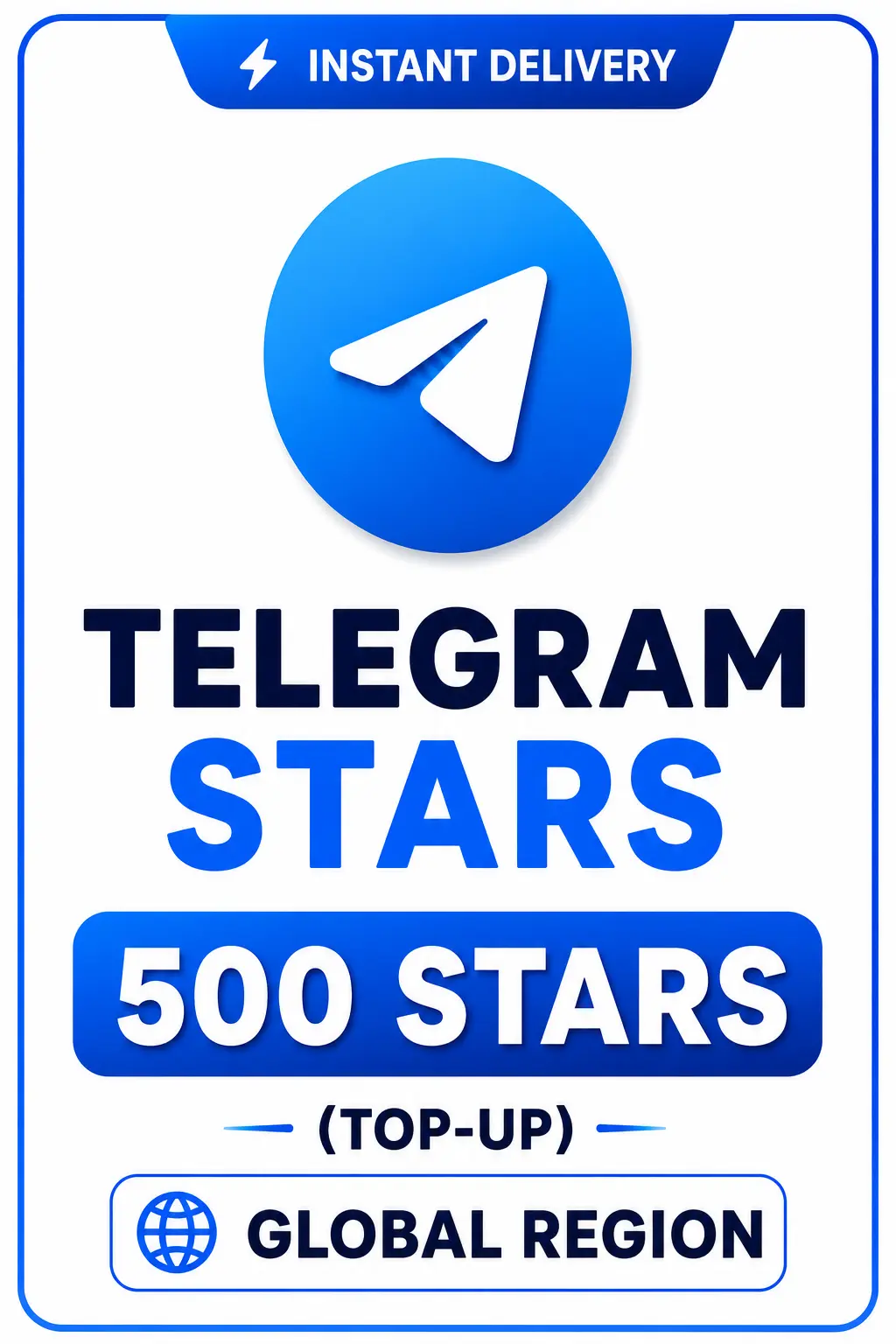 Telegram - 500 Stars (Top-Up) Telegram - 500 Stars (Top-Up)