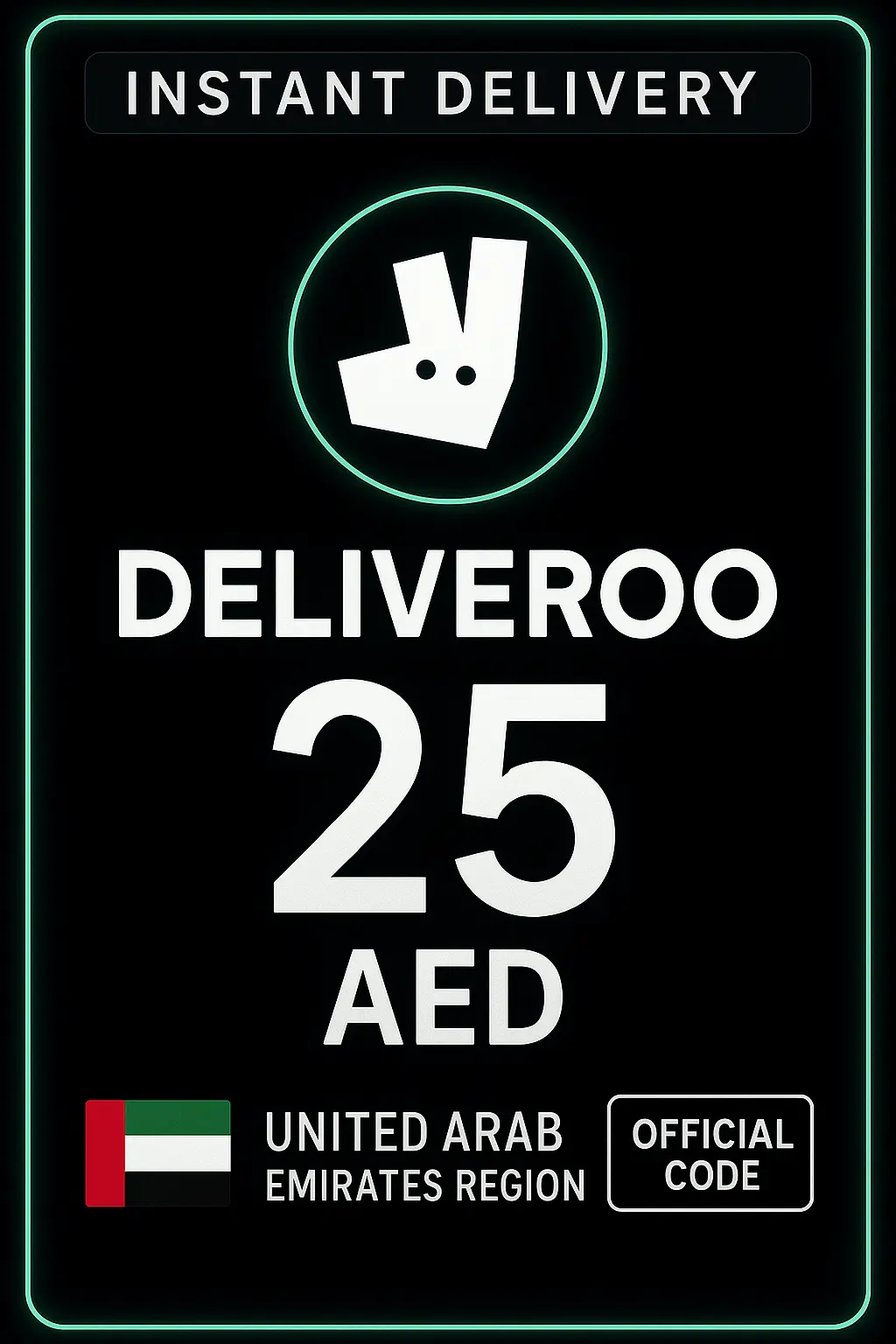 Deliveroo 25 AED Deliveroo 25 AED