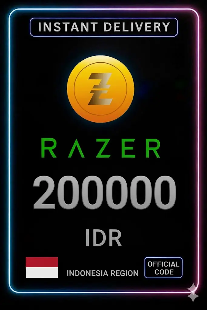 Razer Gold Индонезия IDR 200000 Razer Gold Индонезия IDR 200000