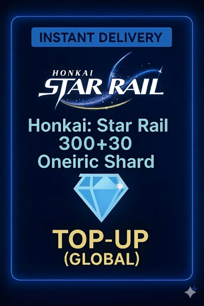 Honkai: Star Rail 300+30 Oneirické fragmenty (Globální) Honkai: Star Rail 300+30 Oneirické fragmenty (Globální)