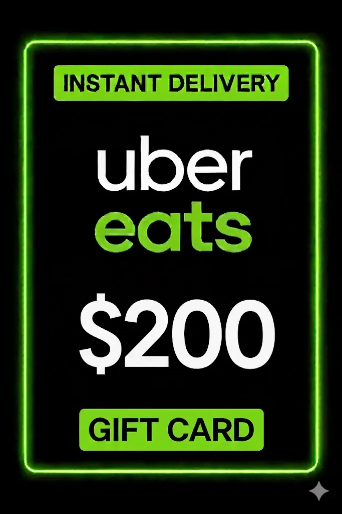 Uber Eats Gift Card - 200$ Uber Eats Gift Card - 200$