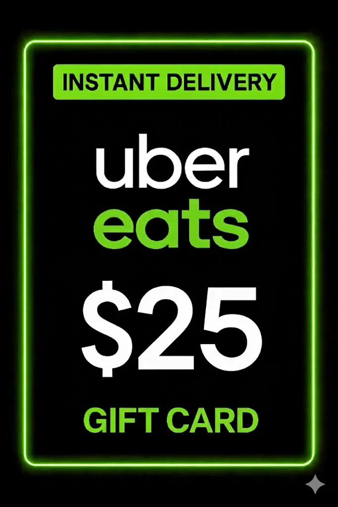 Uber Eats Gift Card - 25$ Uber Eats Gift Card - 25$