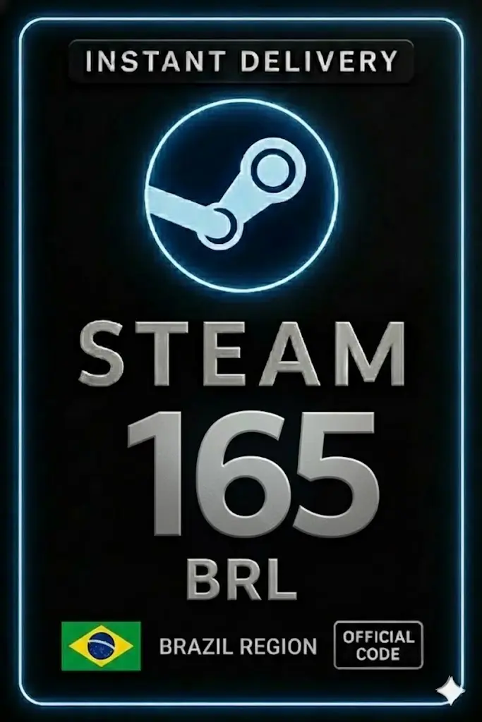 Steam Wallet Code Brazil 165 BRL Steam Wallet Code Brazil 165 BRL