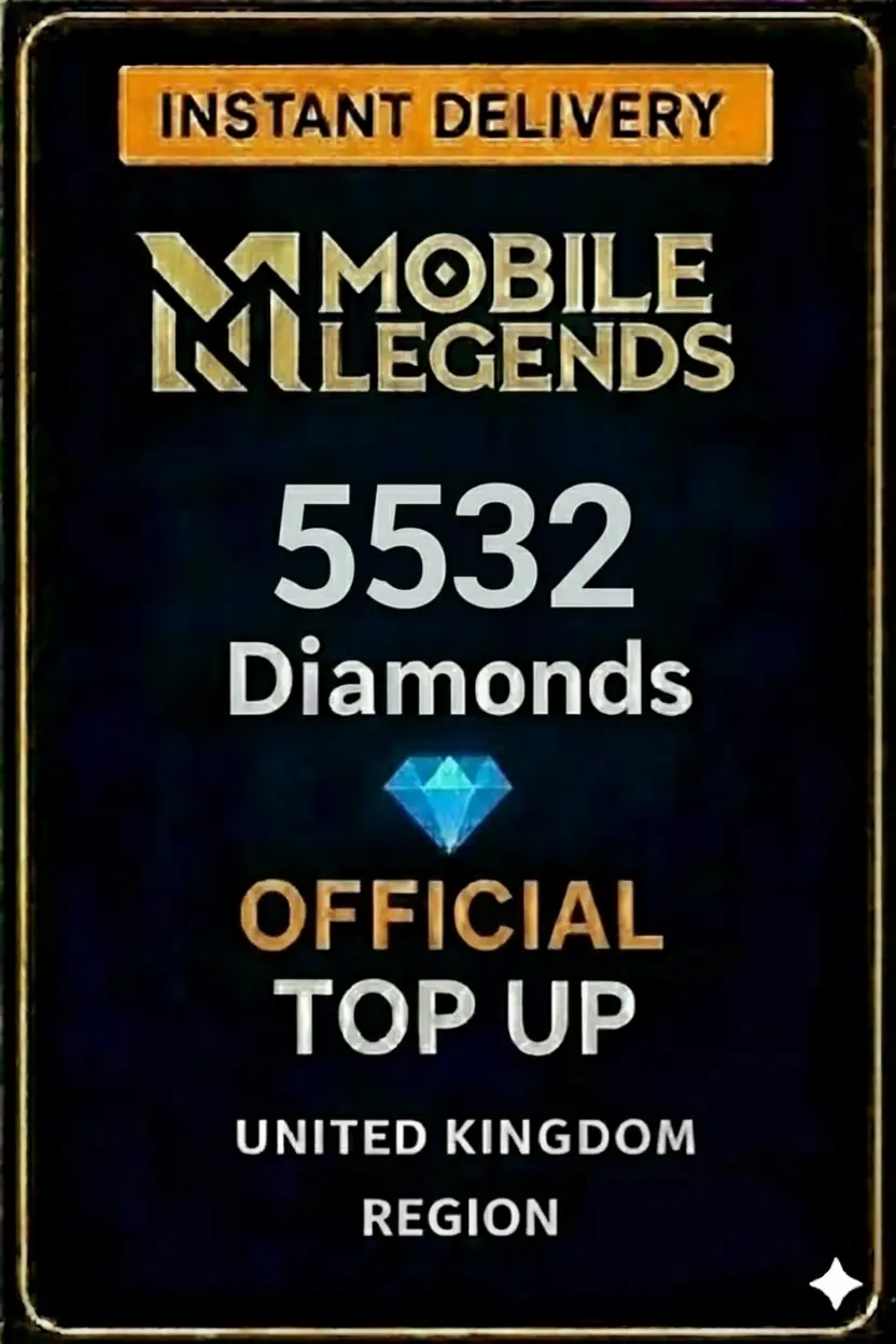 Mobile Legends - 5532 Diamonds Top-Up (UK) Mobile Legends - 5532 Diamonds Top-Up (UK)