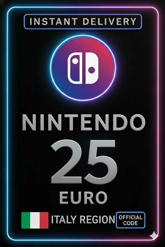 כרטיס eShop של נינטנדו - 25€ (איטליה) כרטיס eShop של נינטנדו - 25€ (איטליה)