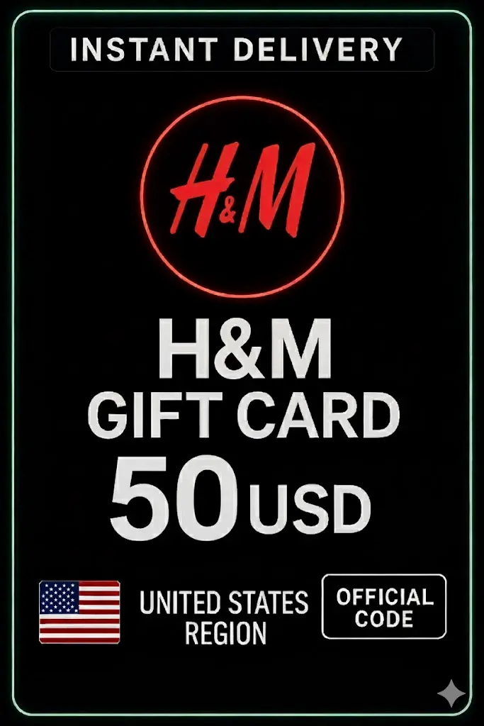 H&M gavekort - 50$ H&M gavekort - 50$
